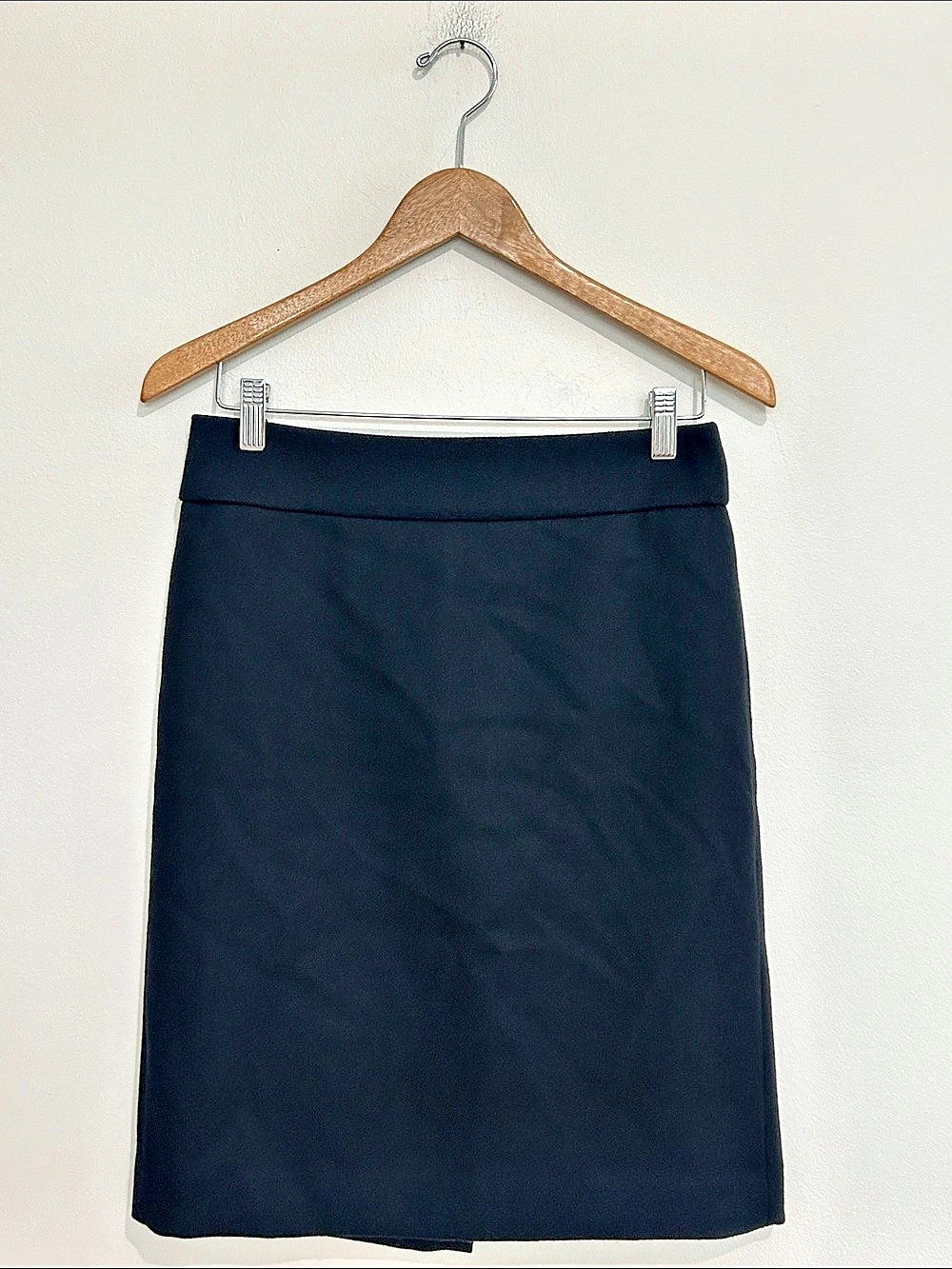 J.Crew Black Wool No. 2 Pencil Skirt Size 4
